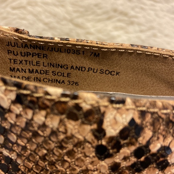*New Steve Madden size 7 Julianne snake print block booties animal print booties - Picture 8 of 9